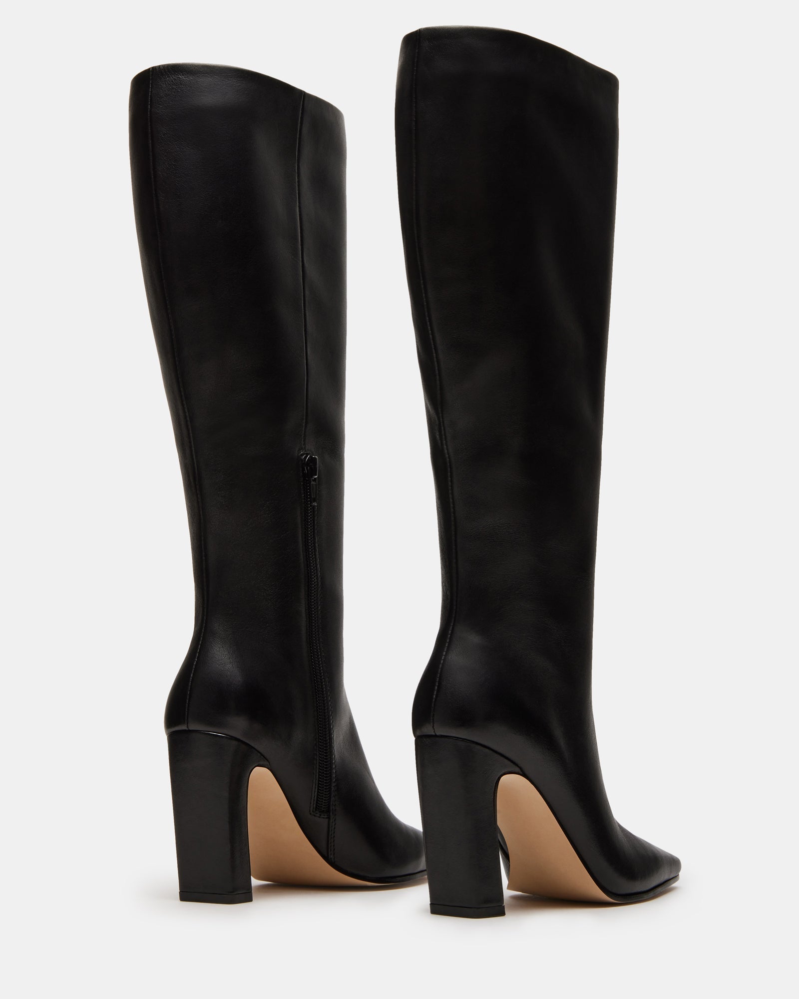 LIZETTE BLACK LEATHER WIDE CALF - SM REBOOTED