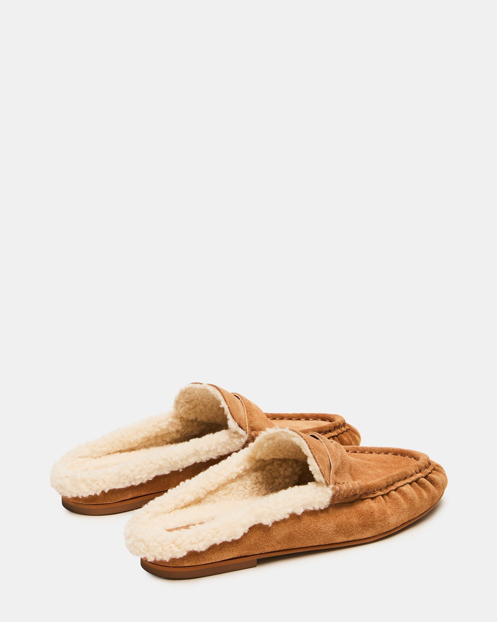 RAFE FAUX FUR TAN SUEDE