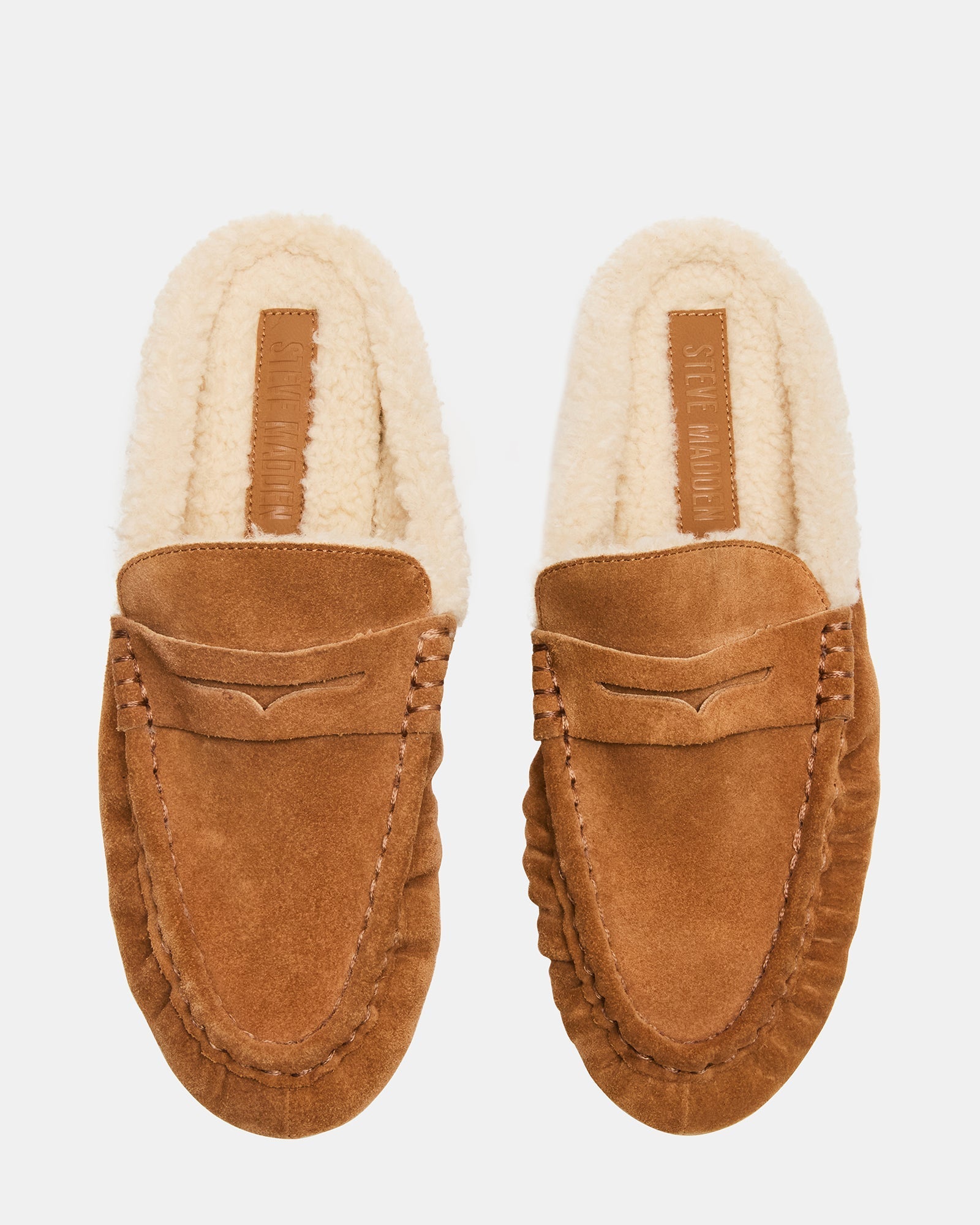 RAFE FAUX FUR TAN SUEDE