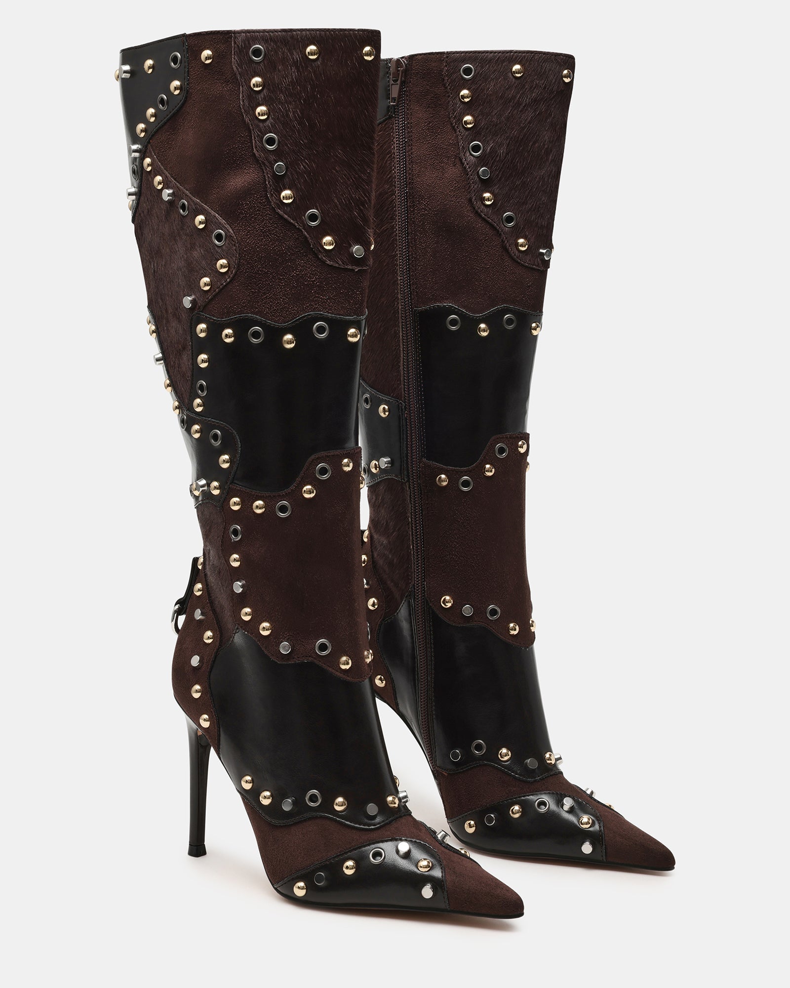 REVIVE BROWN MULTI WIDE CALF